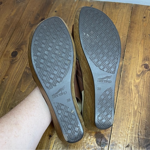 Dansko Brown Wedge Sandals - Picture 7 of 11